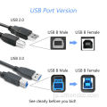 プリンターケーブル高速充電USB2.0 USB-AからUSB-B